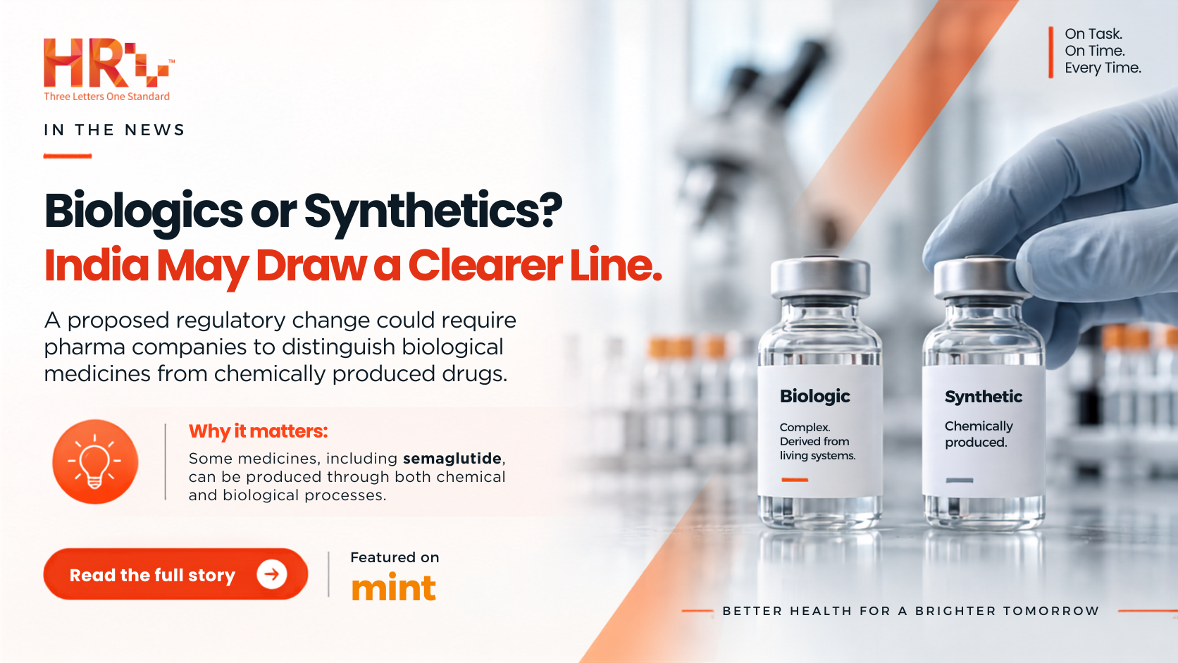 Centre to Require Pharma to Distinguish Biologics from Synthetics | Mint